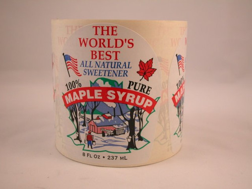 8oz. Four Color Pressure Sensitive Label