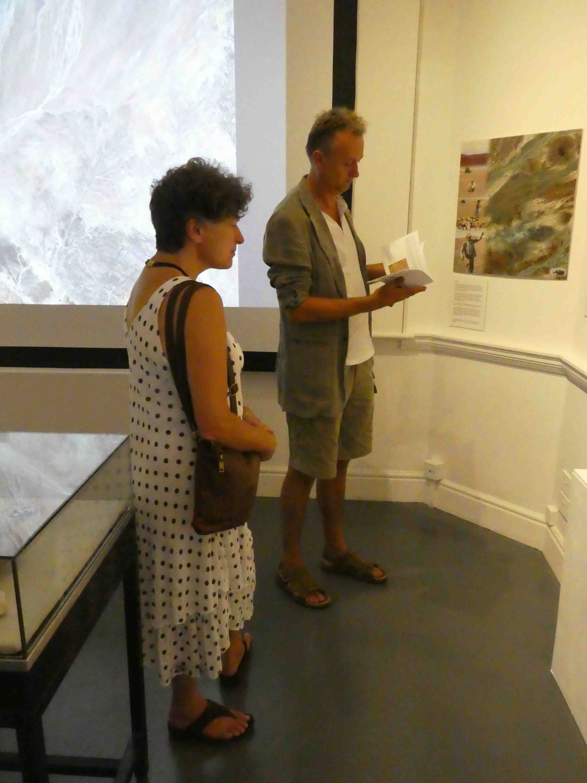 John Martineau and Linda Stocks in the landscape room