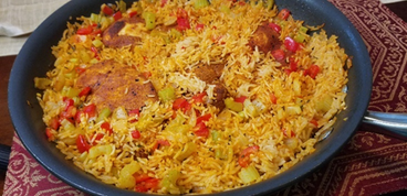 Cajun chicken with rice