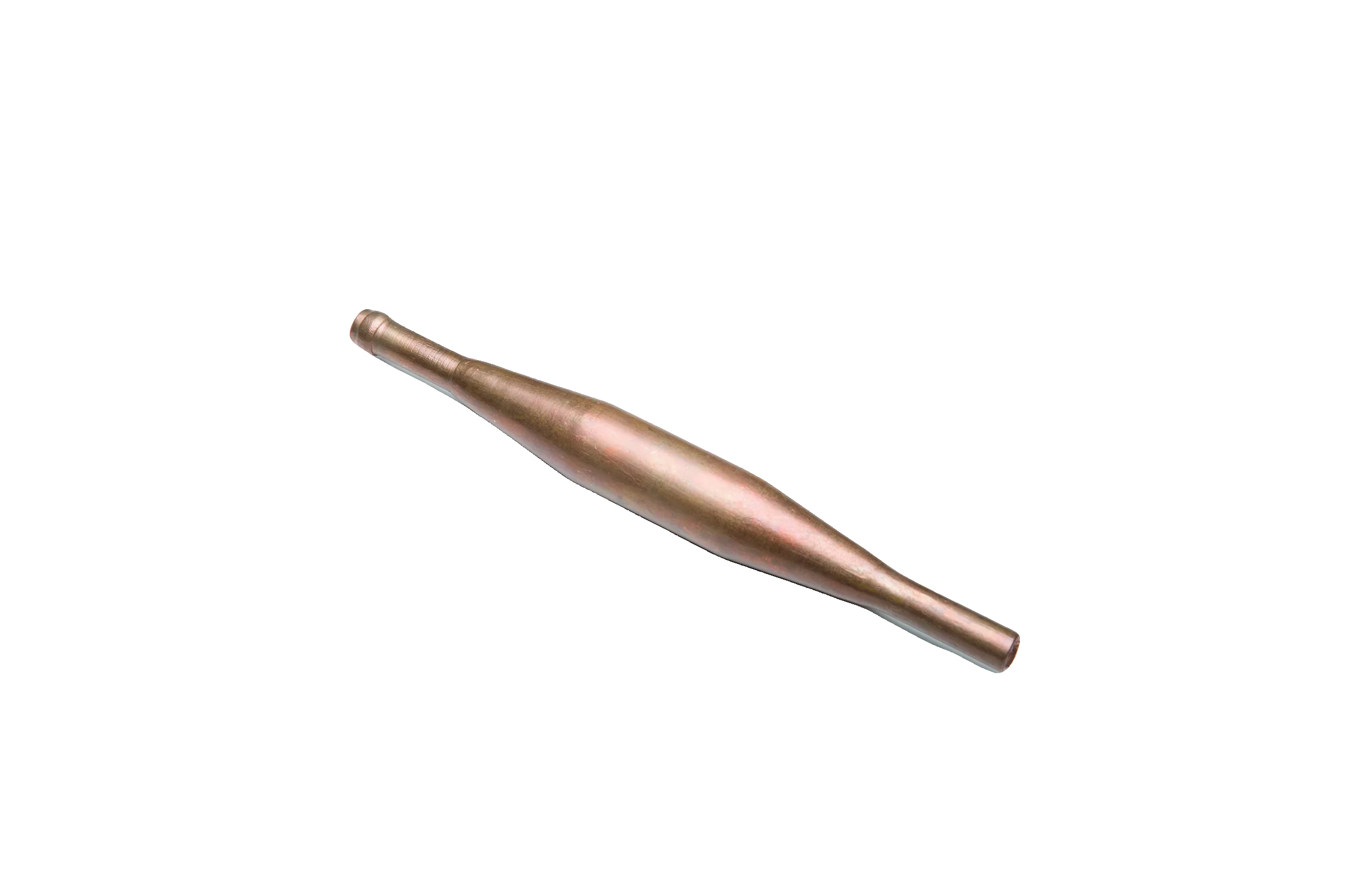 Example of beading and expansion end forming on copper tube