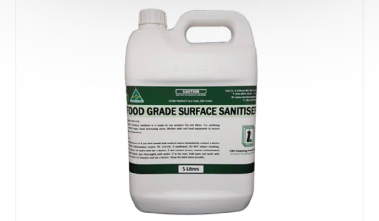 FOOD GRADE SURFACE SANITIZER 5L