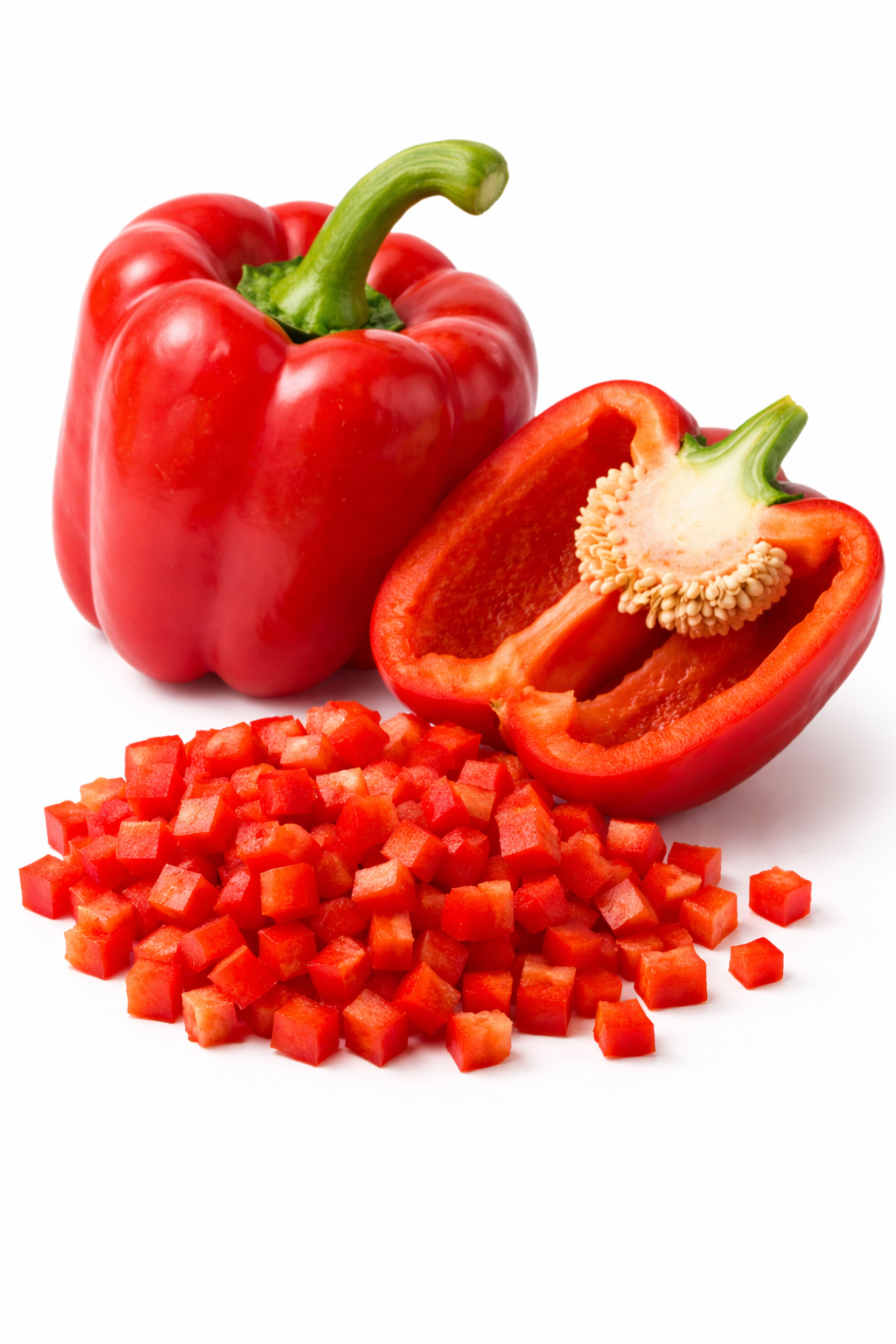 Capsicum Red Diced (Bag)