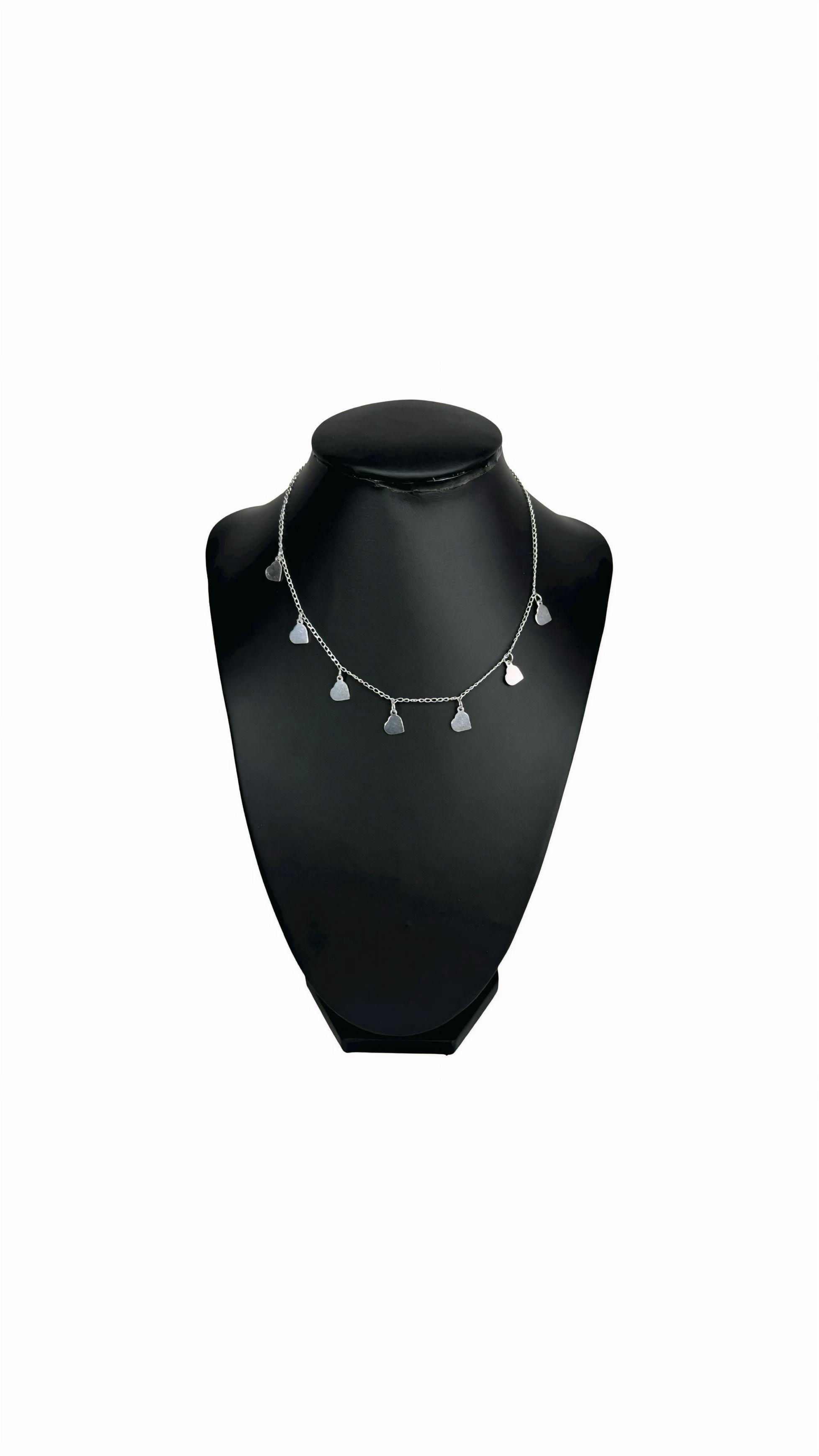 Choker Corações Com Extensor 45Cm 