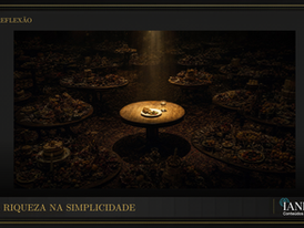 Um prato simples que alimenta, contrapondo um banquete apodrecido que adoece