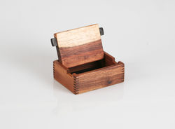 Small wooden jewelry box