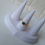 Thumbnail: Stone studded Round solitaire ring adjustable 