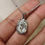 Thumbnail: Flower pendant chain Silver shade