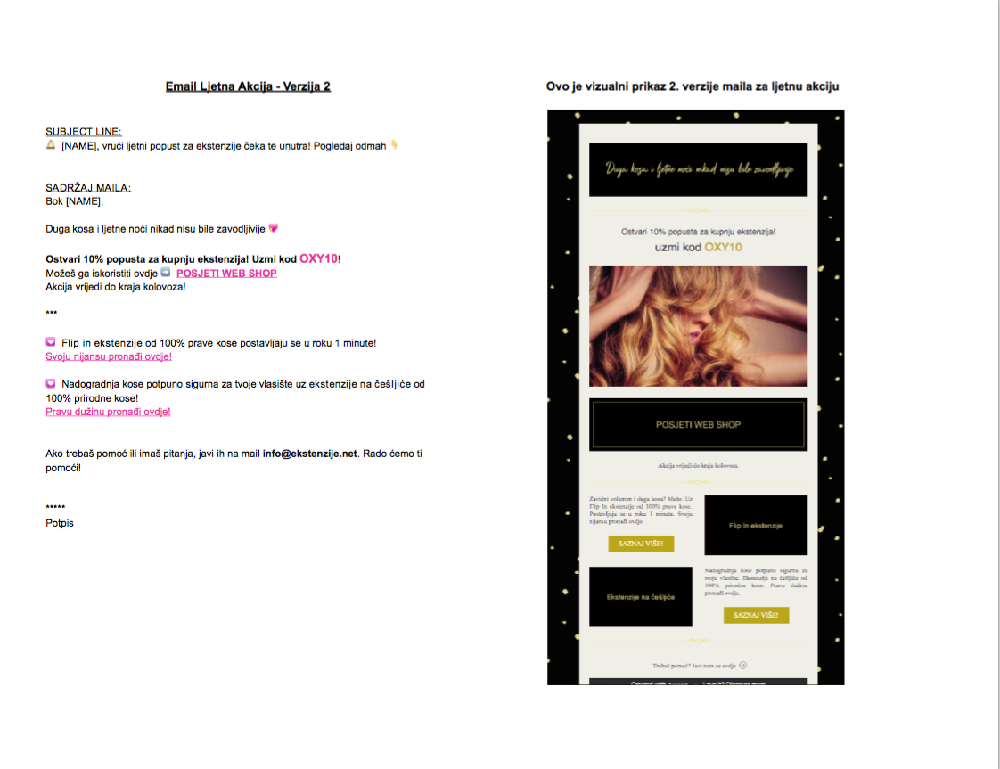 Ekstenzije.net - newsletter