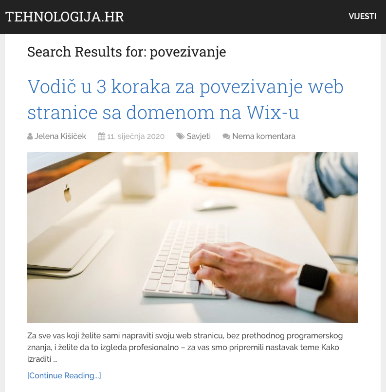 Kako povezati web stranicu sa domenom