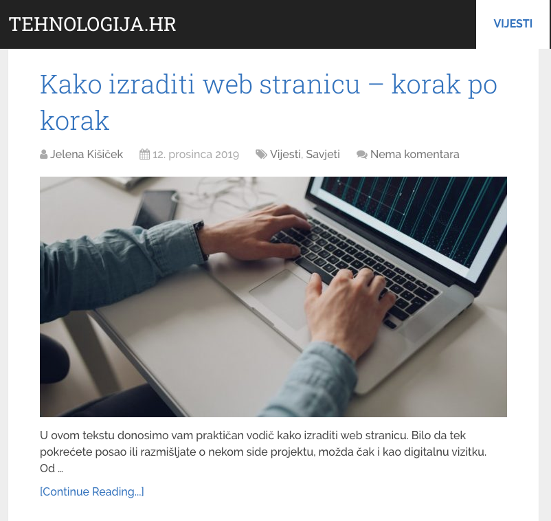 Kako izraditi web stranicu