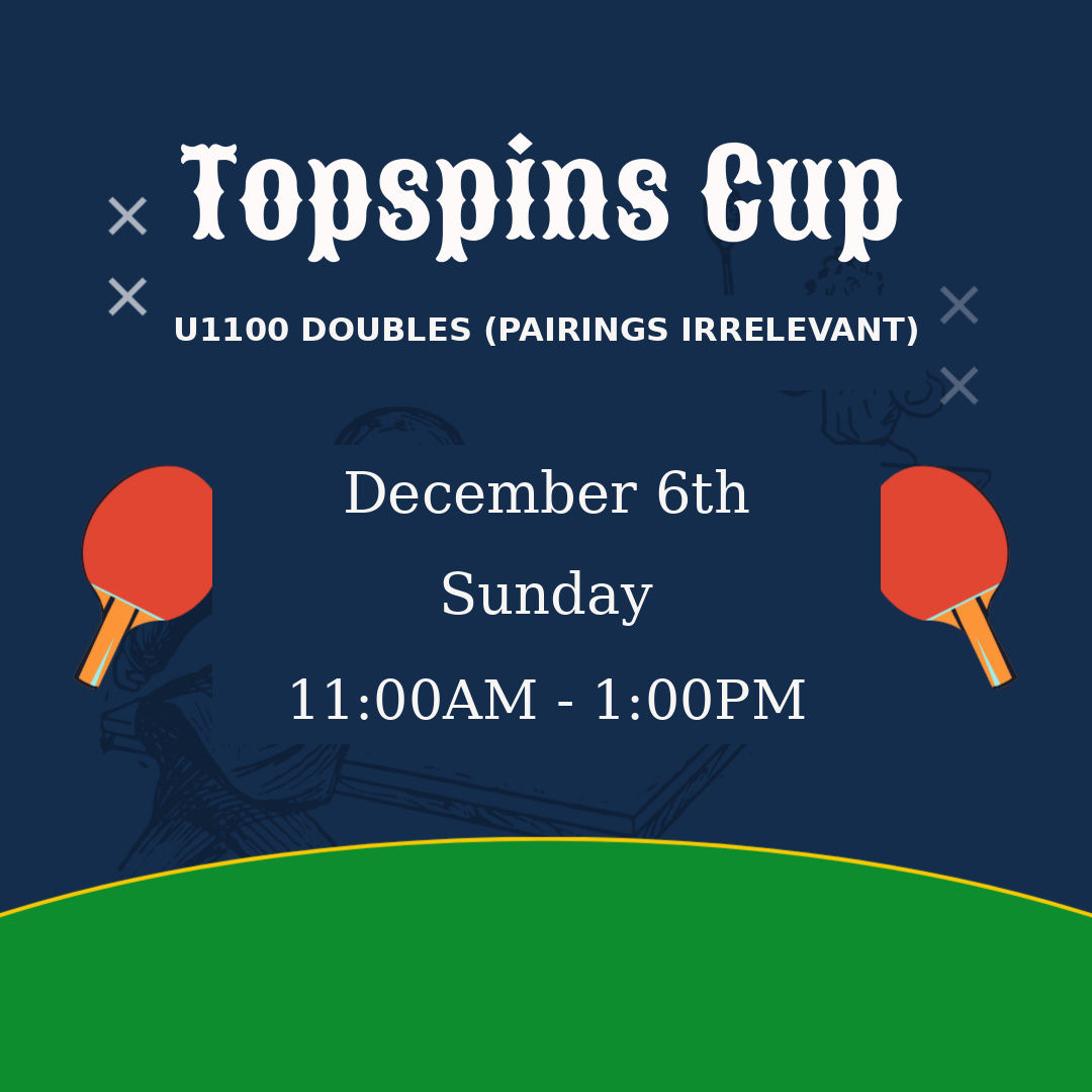 U1100 DOUBLES - Top spins Cup