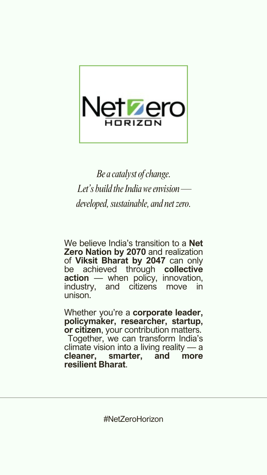 Contact NetZero Horizon illustration