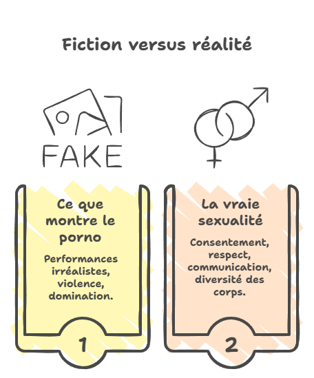 Ce que montre le porno et déforme