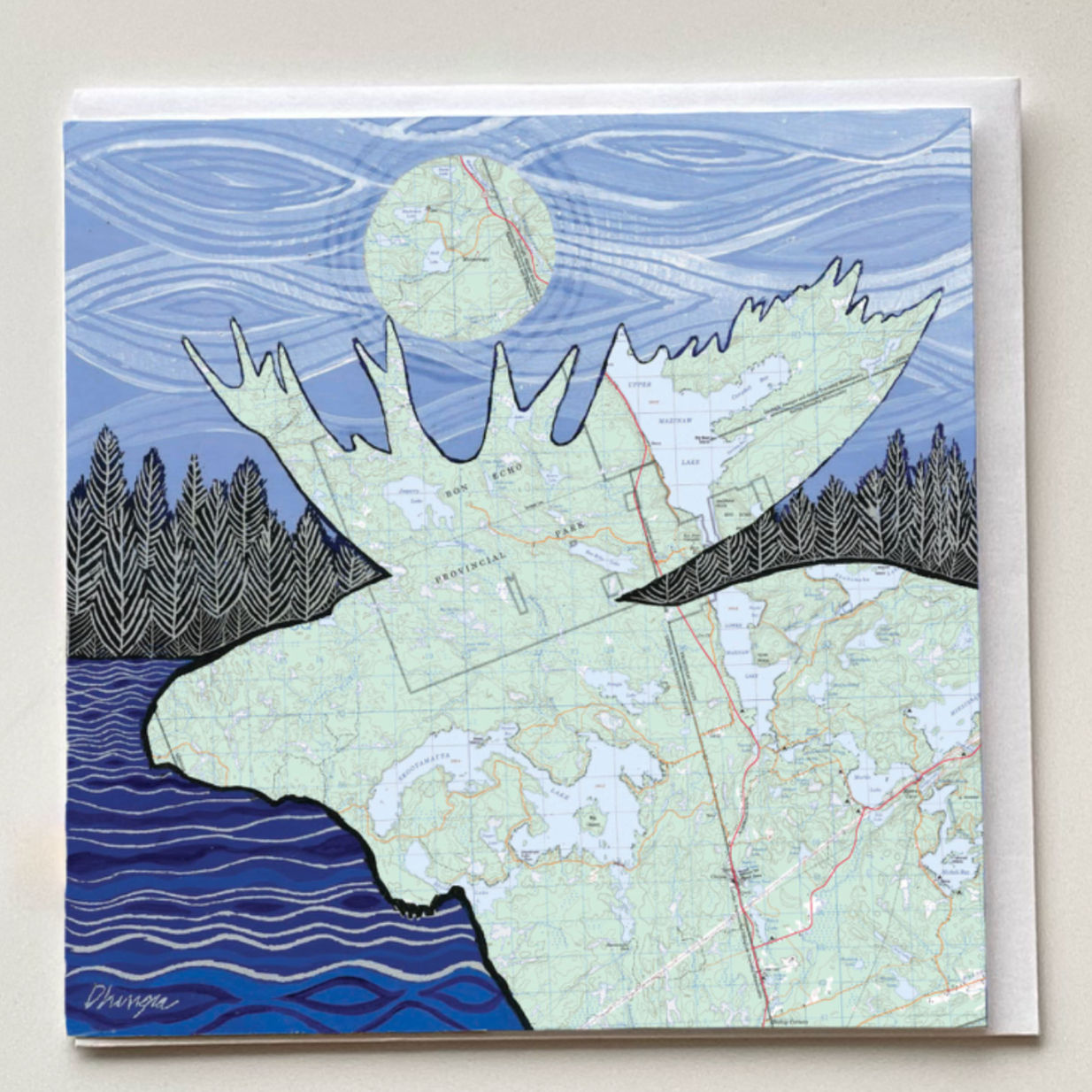 Bon Echo Moose Note Card