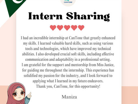 2025 Internship Spotlight: Maniza’s Experience 🌟