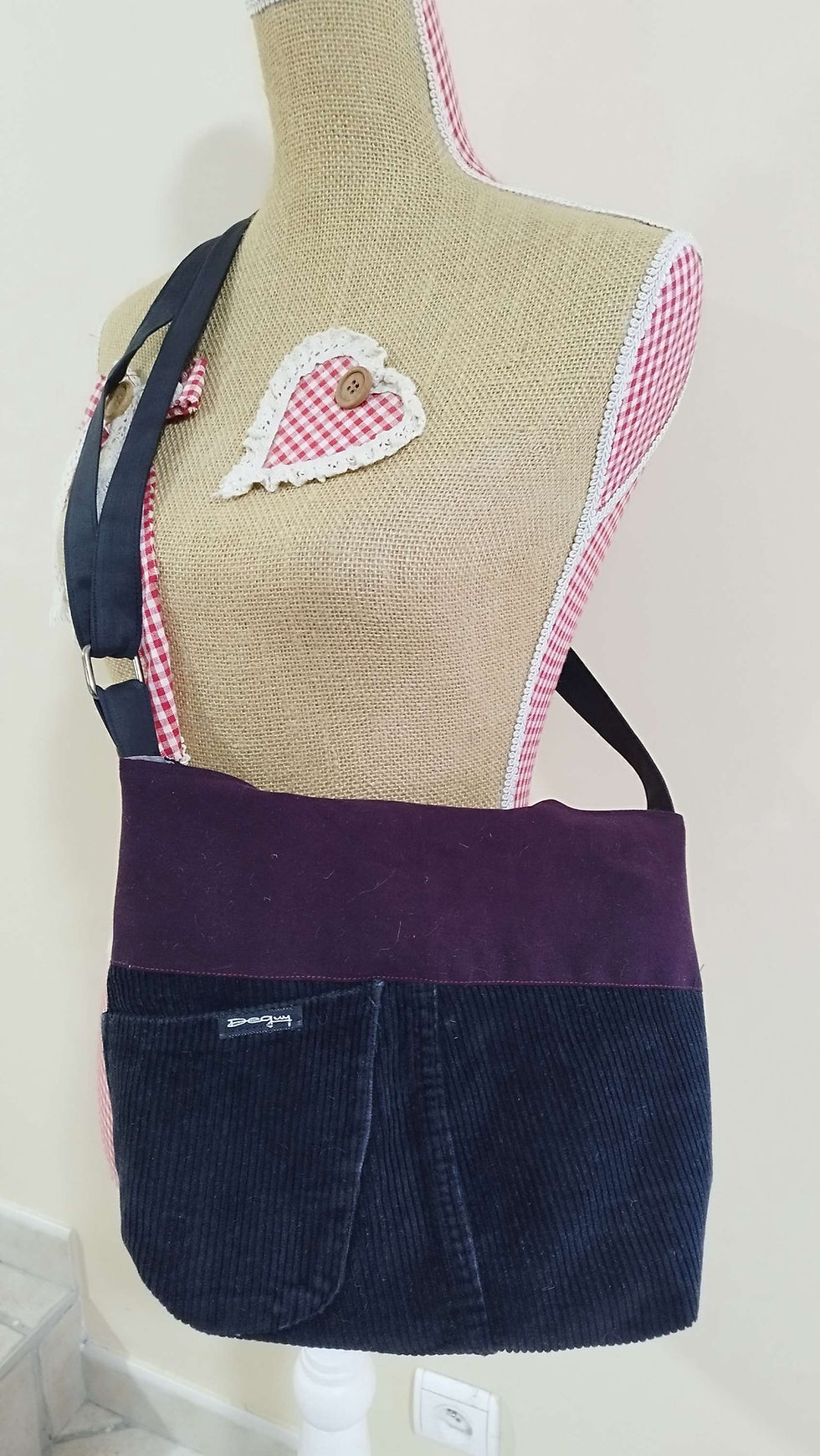 Miniature : Sac noir et bordeau 