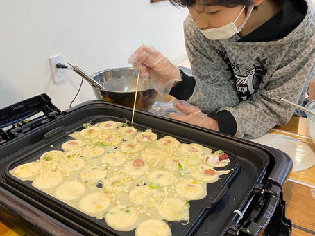 1月12日|新発田市|放課後等デイサービス|らいふあかりもも|みんなでたこ焼きパーティー🐙