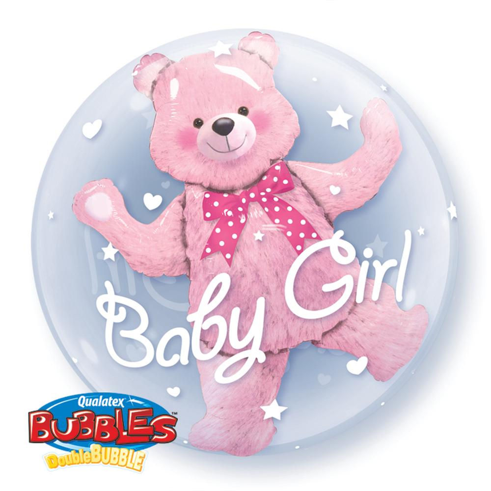 Double Bubble Teddy Girl Ballon