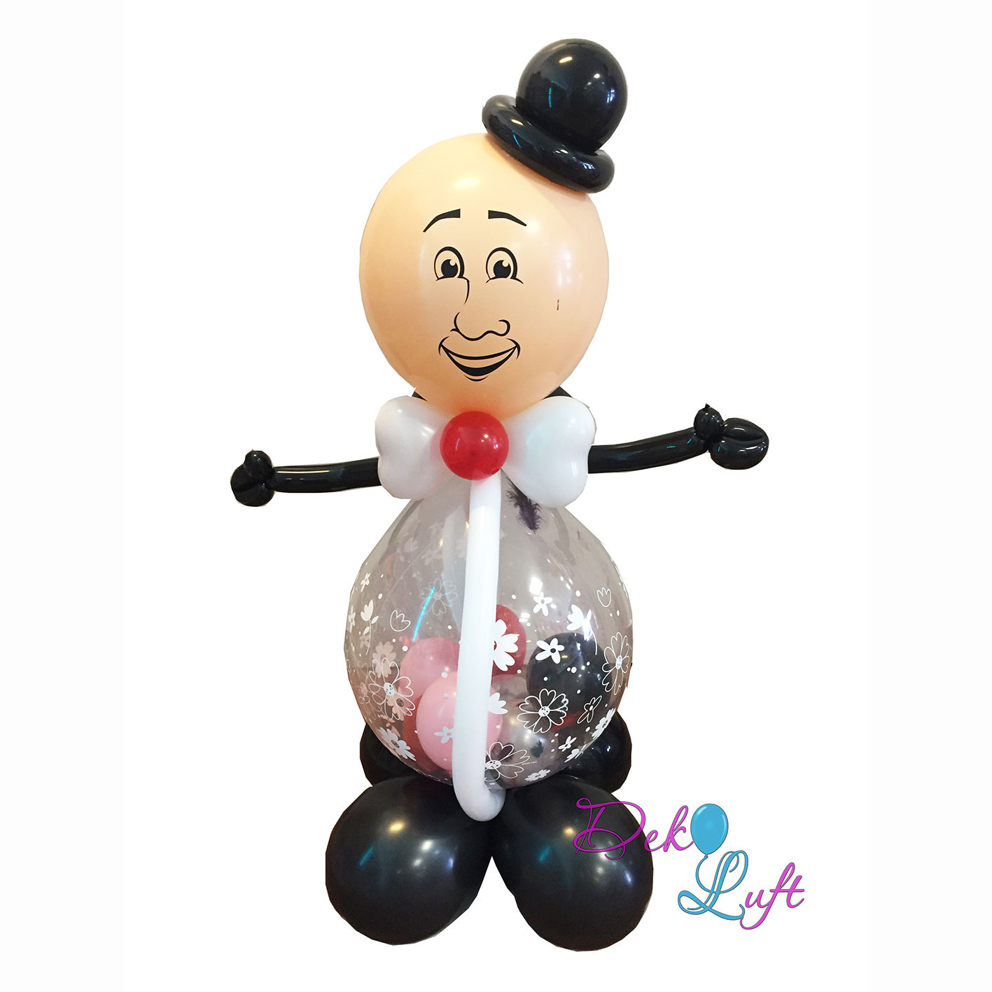 Gentelman Figur aus Luftballons