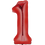 Miniaturbild: Folienballon XXL Zahl 1-(Farbe wählbar)