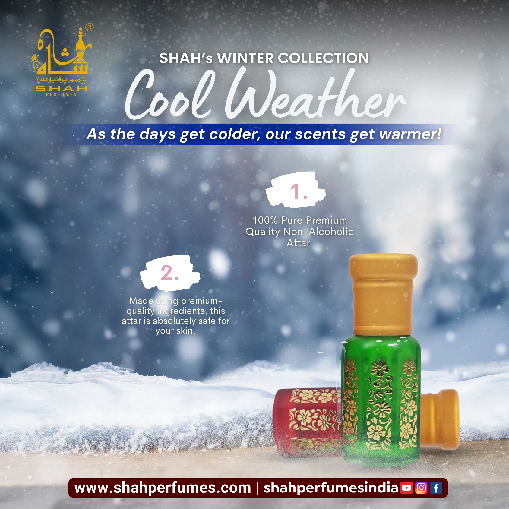 Thumbnail: Shah's Premium Winter Attar Collection (pack of 3)