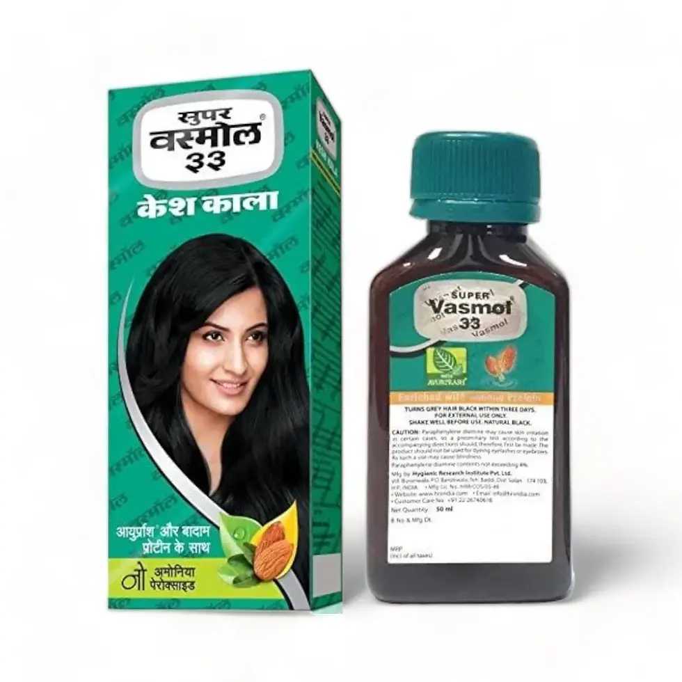 Vasmol 33 Kesh Kala Oil Based Hair Colour 100ml