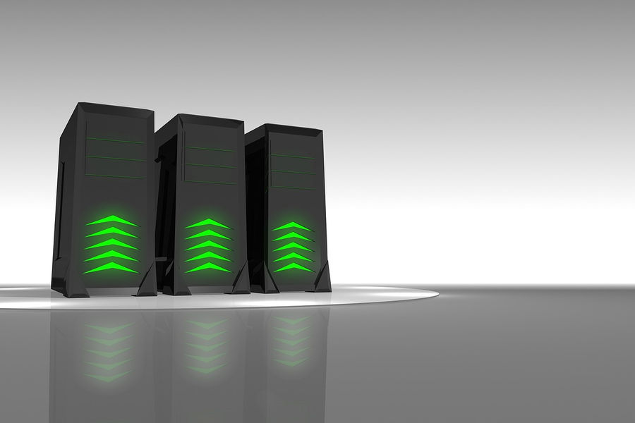 Servers and network cables, representing data infrastructure.