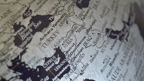 Map of the Middle East showing geopolitical tensions