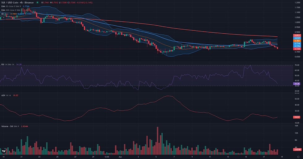 SUI USDC 4H range and rebound resolution chart