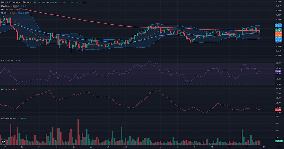 SUI USDC 4H range and rebound resolution chart