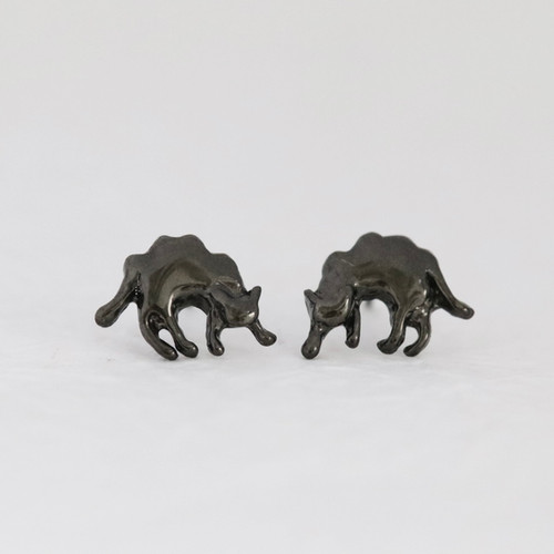やんのかネコ ピアス silver925 | atelier-ci-pu