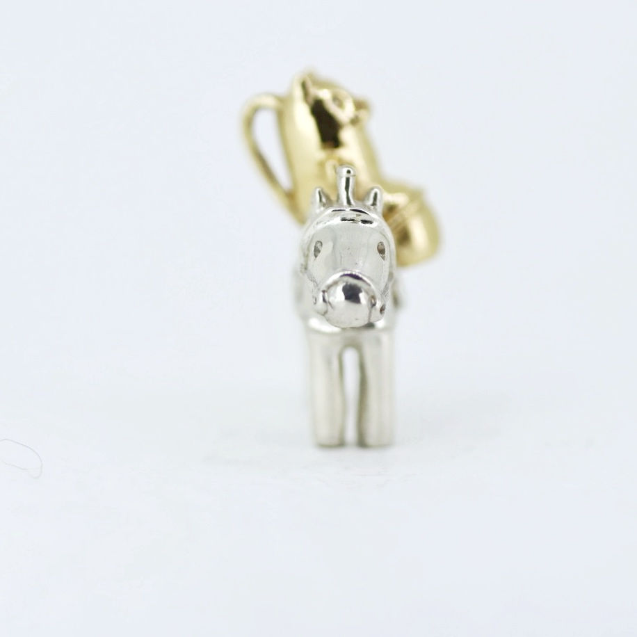 サムネイル： 馬とはにわ猫 ネックレス silver925