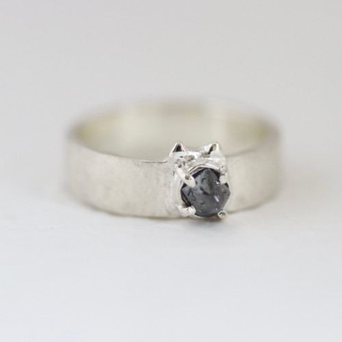 ソーヤブルダイヤモンド猫耳 リング silver925 | atelier-ci-pu