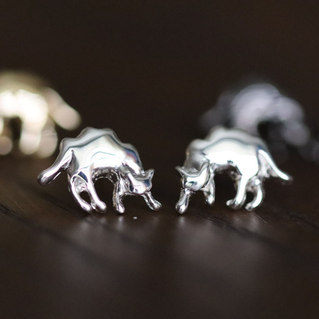 やんのかネコ ピアス silver925