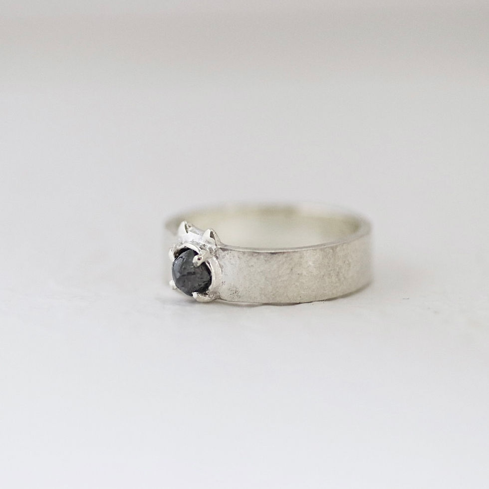 サムネイル： ソーヤブルダイヤモンド猫耳 リング silver925