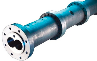 二軸押出機バレル・耐摩耗・耐熱