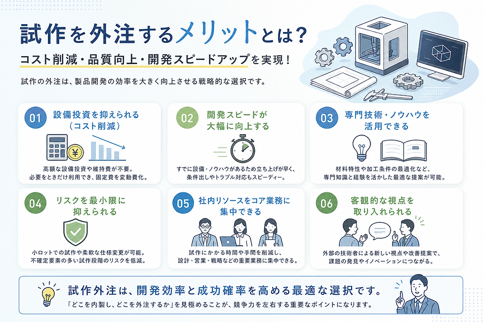 製品開発を加速させる【試作外注】のメリットと成功のポイント