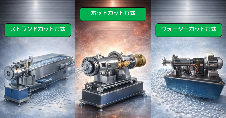 ペレタイザー3方式の違いを徹底解説
