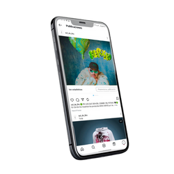 Mockup celular sol de oro instagram