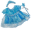 Küçük resim: Blue Snow Princess Dress Gown with Wand, Tiara and Cape for 16” Weighted Cuddly