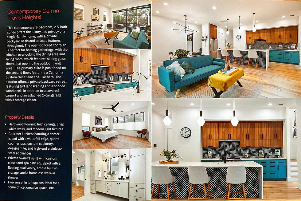 I loved the brochure the realtor designed - thanks jasonbrewer@realtyaustin.com