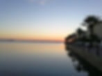 Sunset con palme