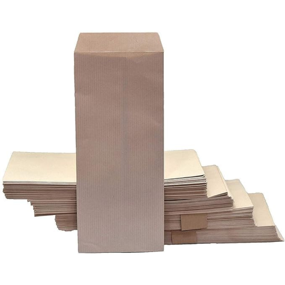 TekBud Cheque Size Envelope (Brown) - Pack of 50