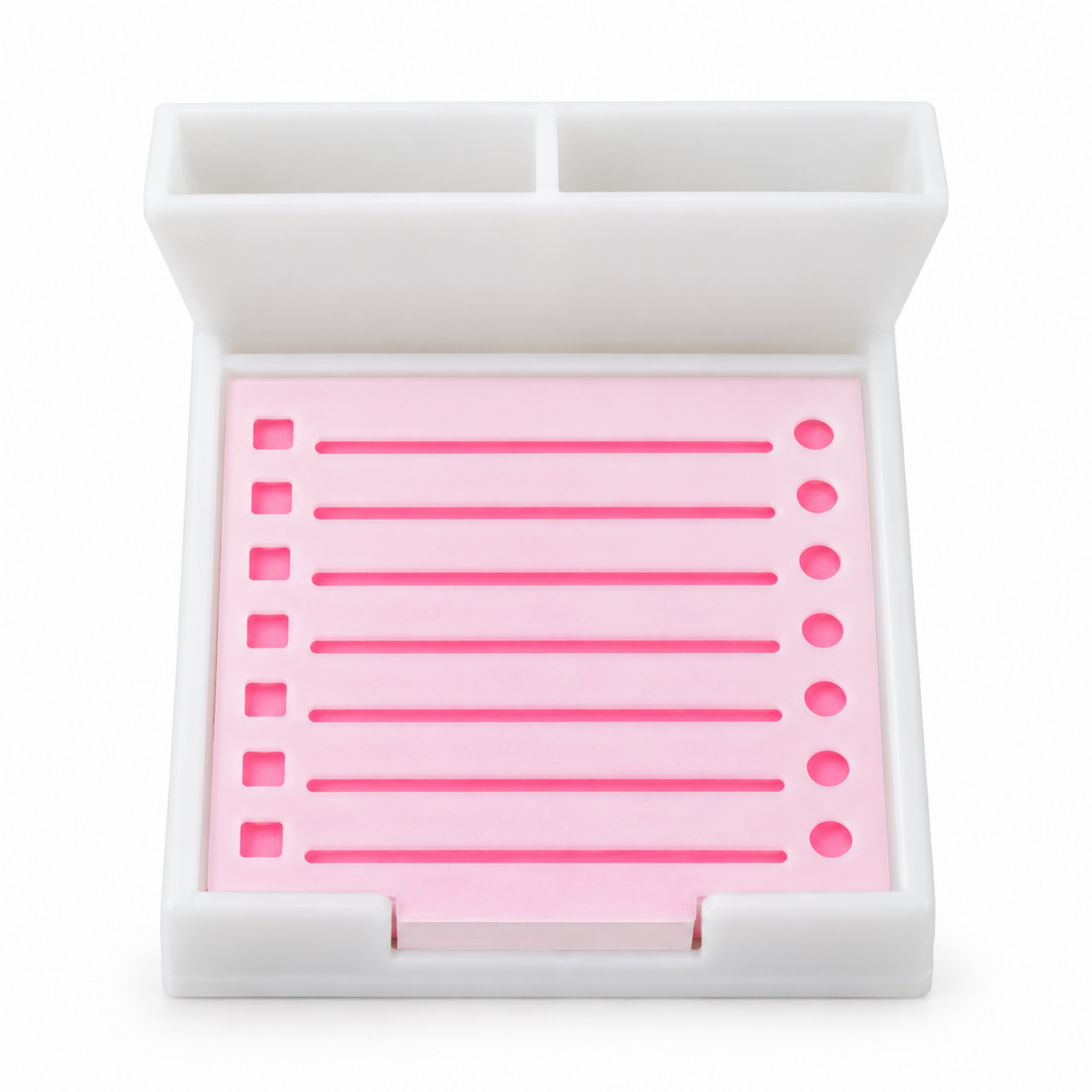 TekBud NoteMate Pro Sticky Note Case with checklist stencil & pen holder
