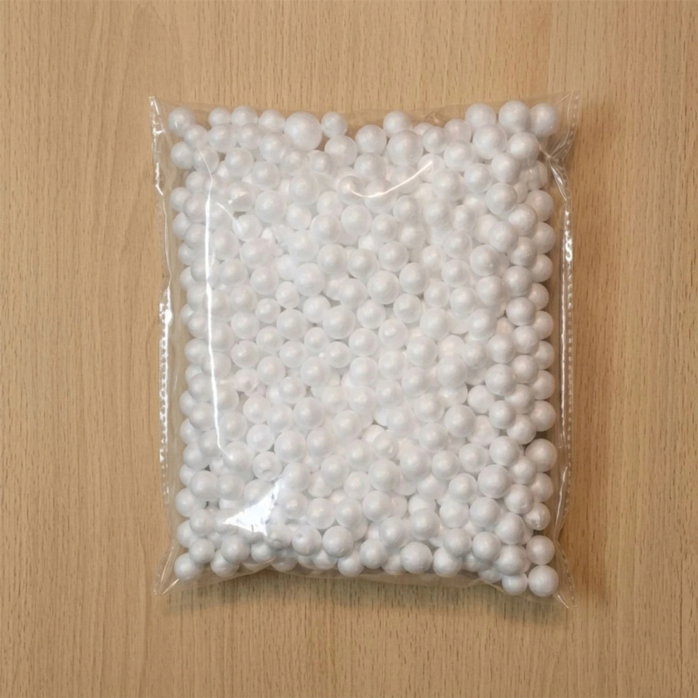 TekBud White Thermocol Beads | Pack of 5