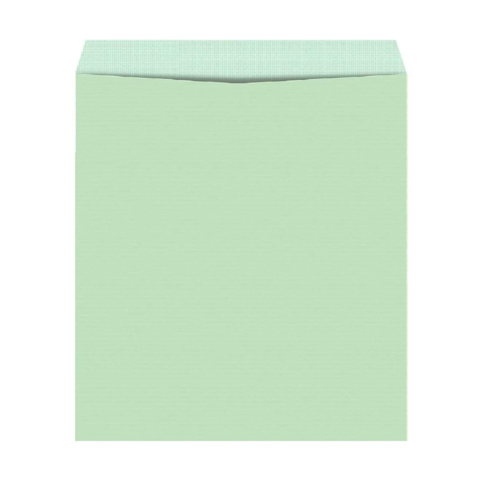 TekBud A4 Size Cloth Lined Envelope (Green) - Pack of 50
