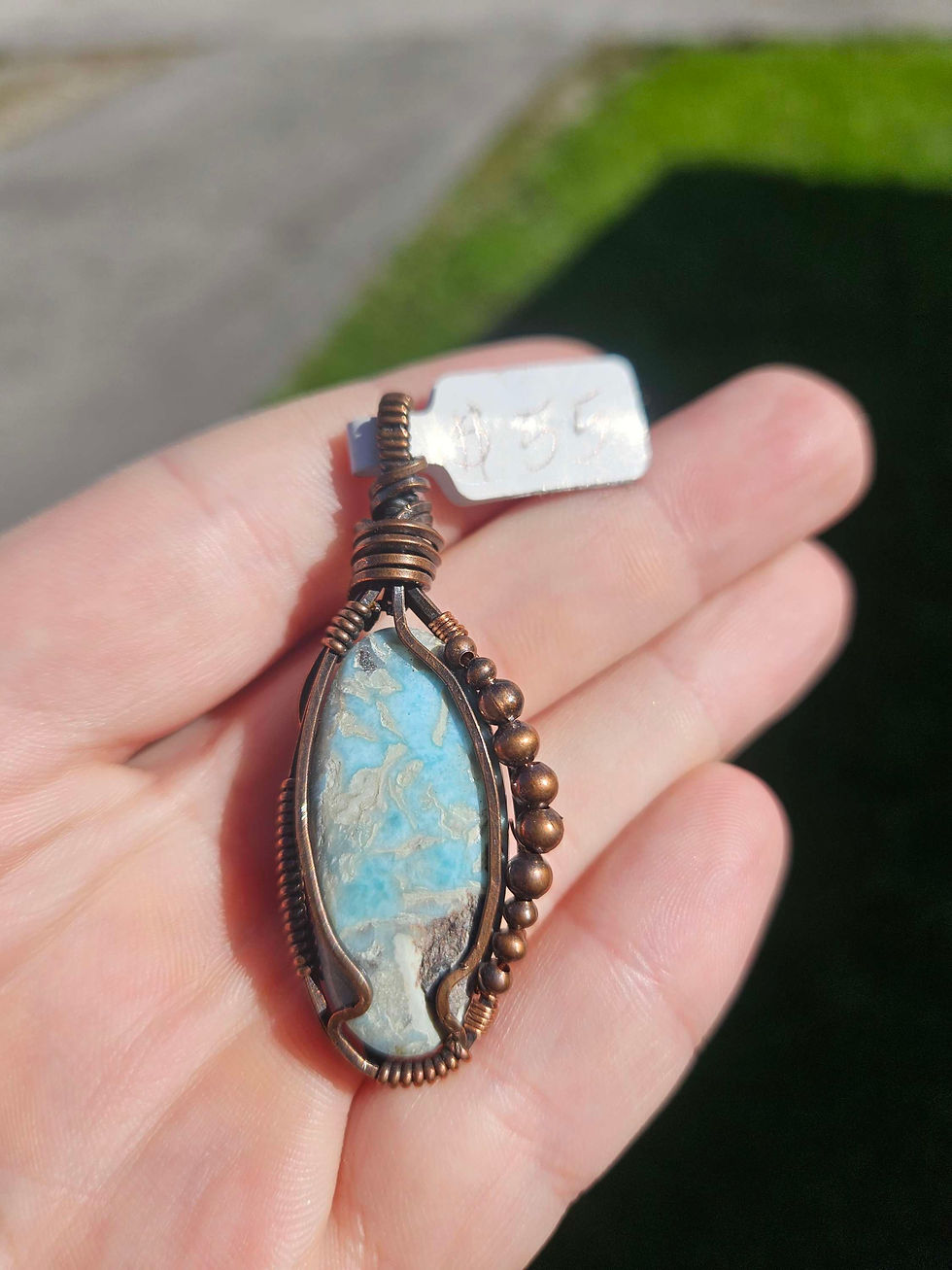 Thumbnail: Copper Wire Larimar