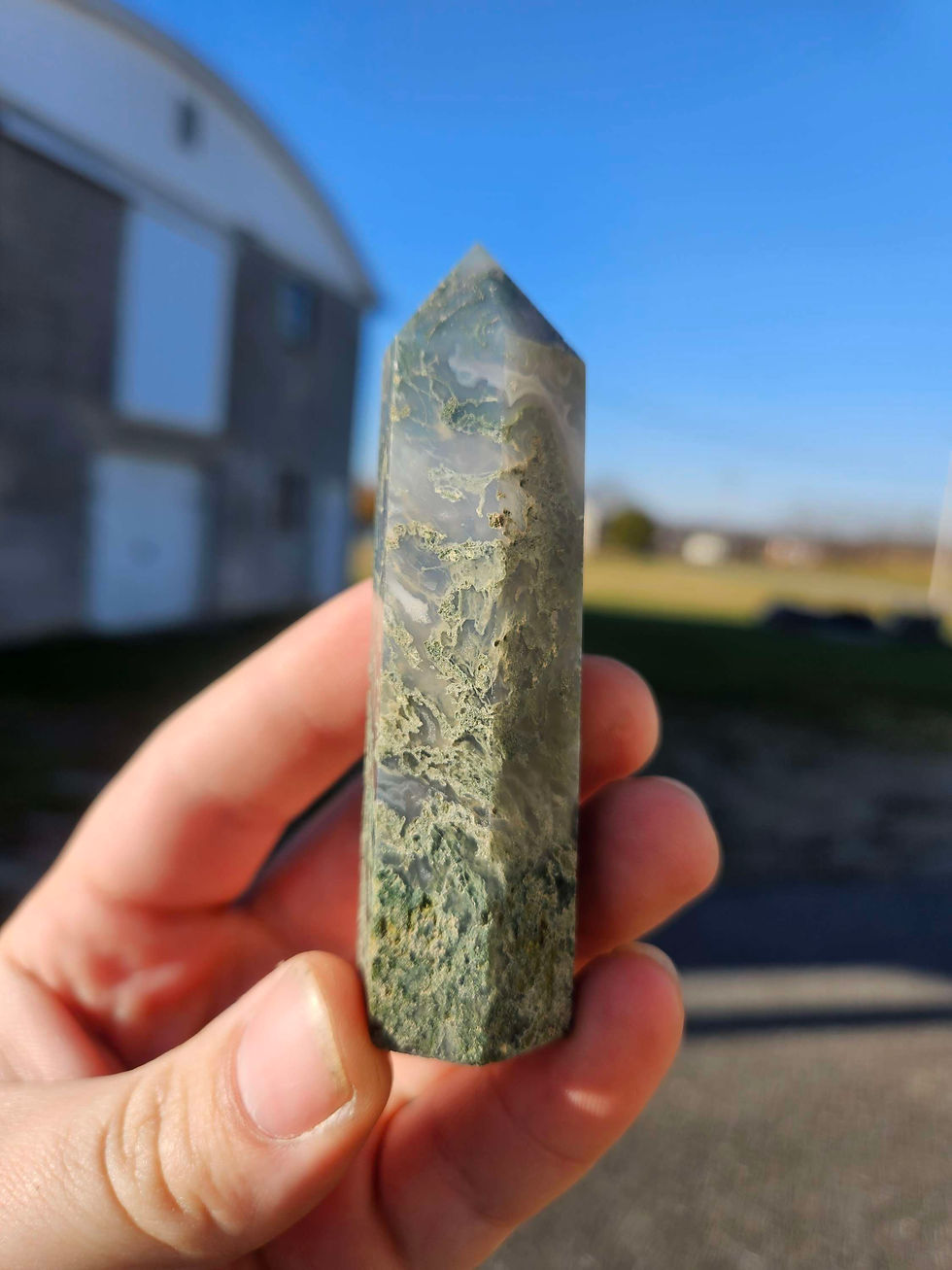 Thumbnail: Moss Agate Tower