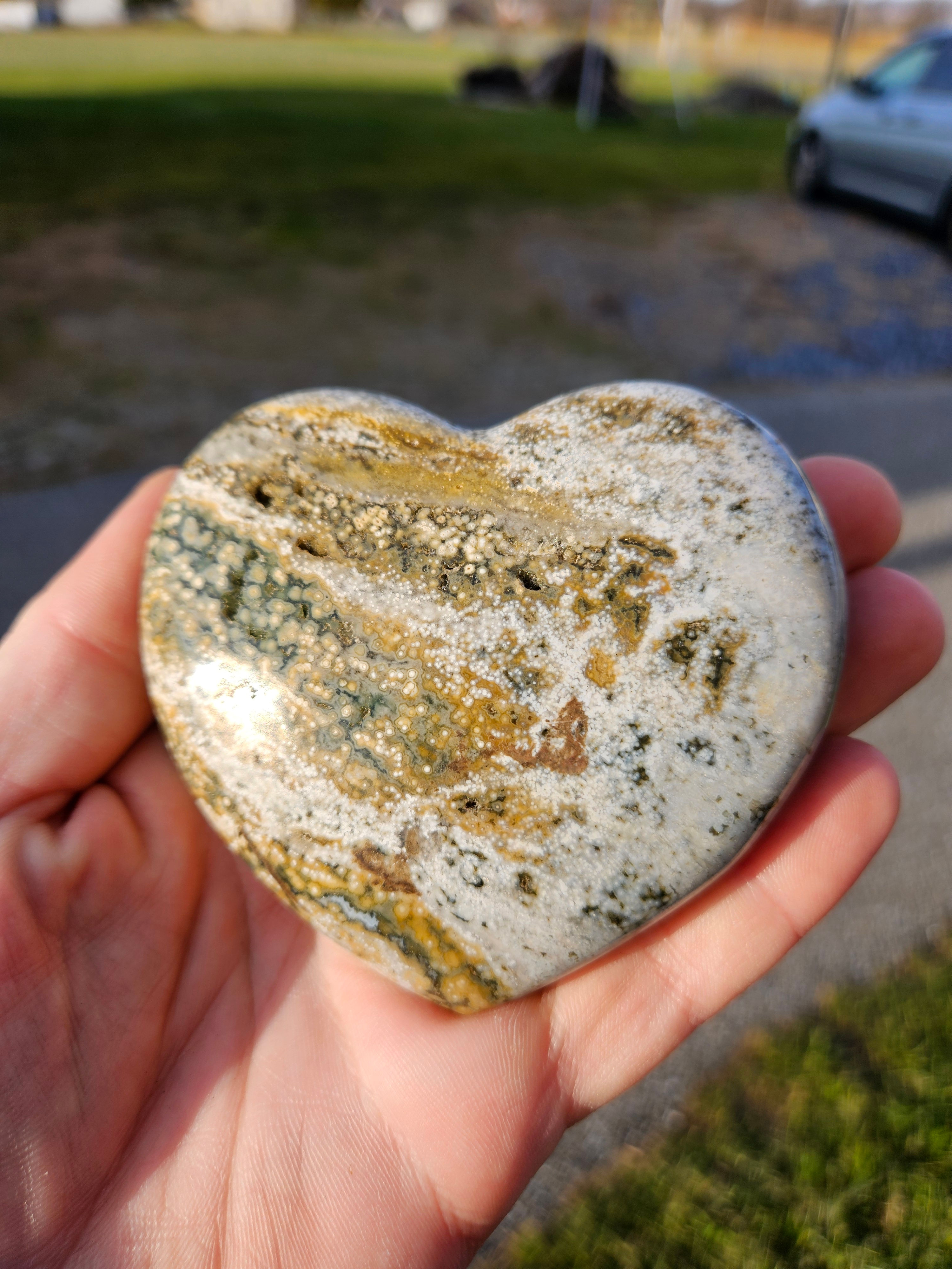 Ocean Jasper Heart 