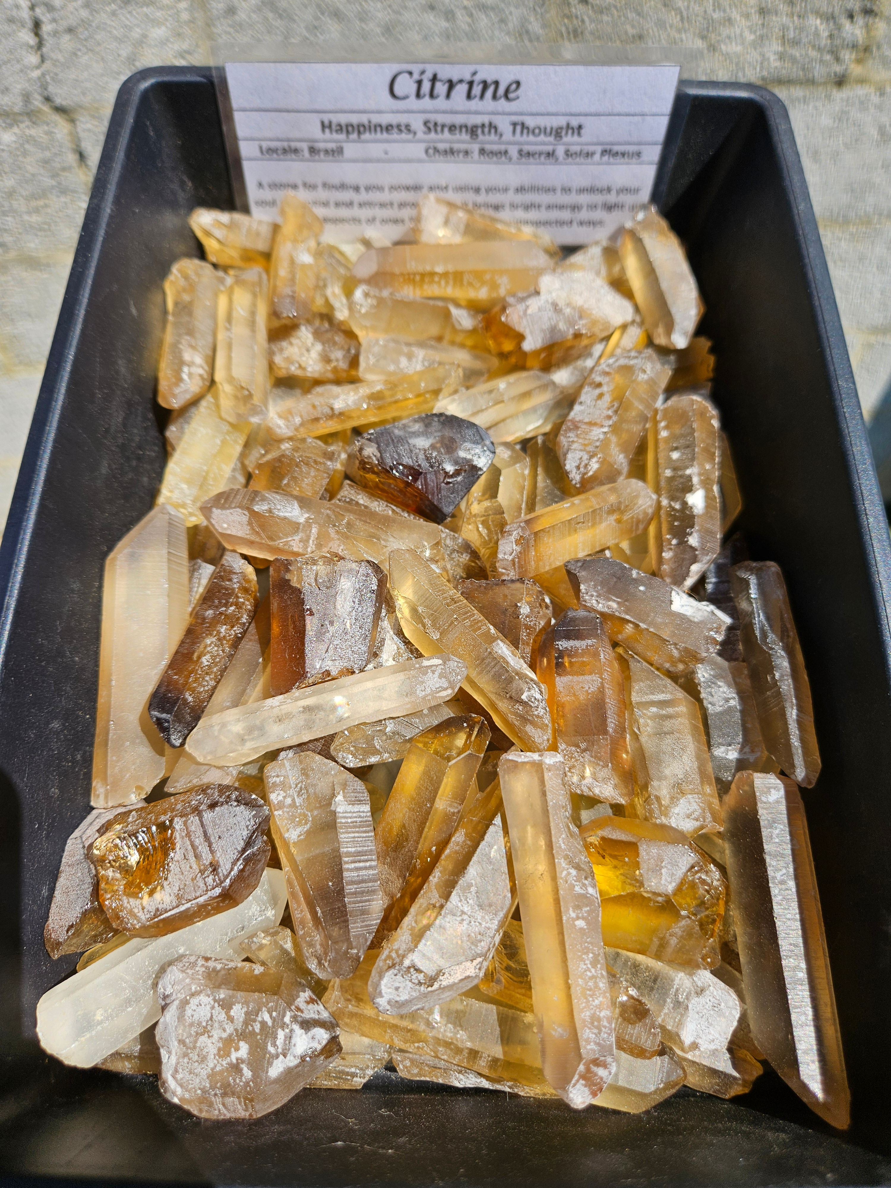 Natural Citrine Crystals (Zambia)